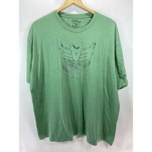 Transformers Decepticon Logo Factory Distressed T-Shirt Men's 2XL 52" Chest